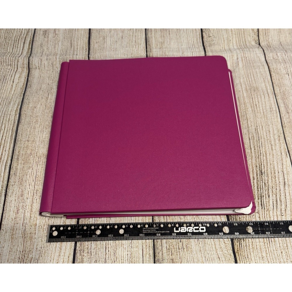 Creative Memories 12x12 Flex-Hinge Scrapbook Album Book Fuschia Pink & 30 pages - Picture 1 of 4